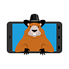 ID 6480503 | Día de la marmota Marmo en el teléfono. marmota en | Ilustración vectorial de stock ID 6480503 | Día de la marmota Marmo en el teléfono. marmota en | Ilustración vectorial de stock | CLIPARTO
